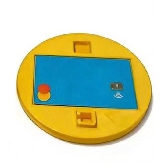 

3D-печатный золотой держатель для карт в виде монеты Tap to Pay Бесконтактная оплата Большая форма монеты Универсальный держатель для NFC-кредитных карт золотистый