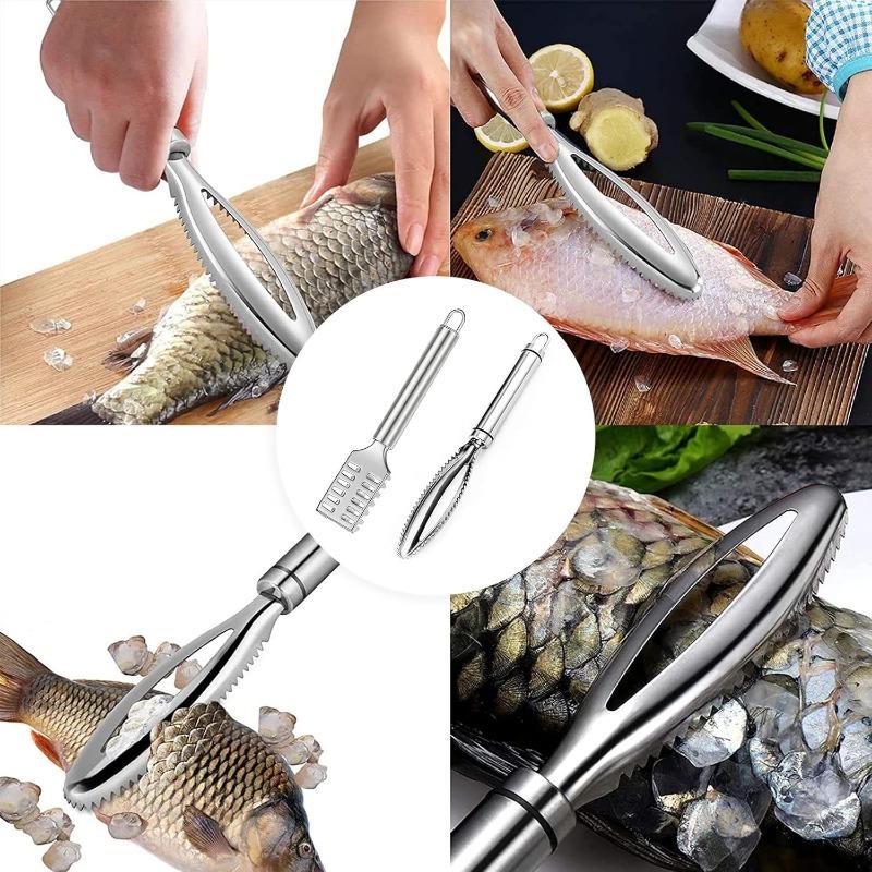 1 STÜCK Edelstahl Fischschuppen Schabgitter