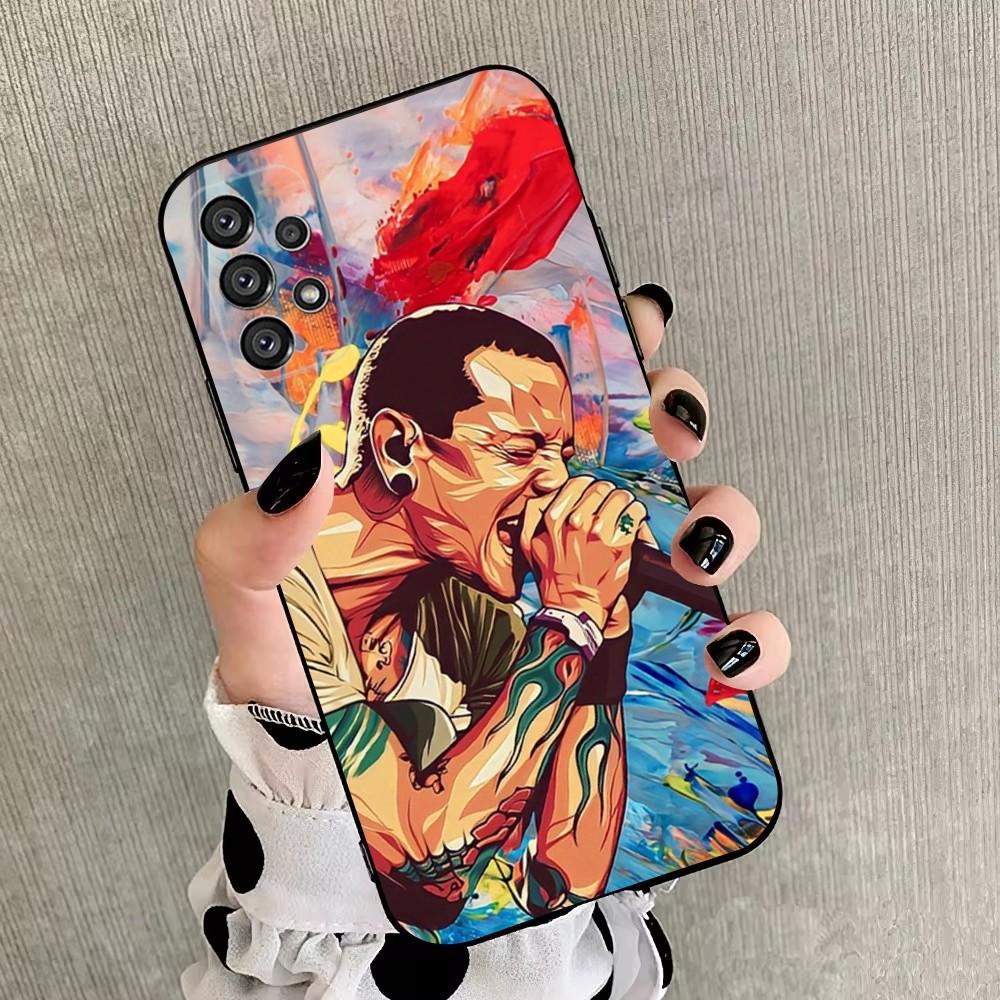 Rock L-Linkin P-Park Band Phone Case For Samsung Galaxy A20,A21s,A22,A31,A32,A52,A53,A72,73,A80,A91 Soft Black Cover
