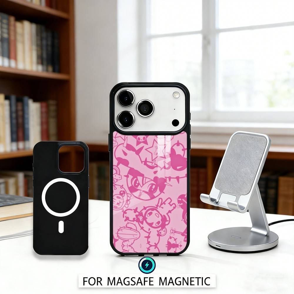 

T-Tokidoki A-Art B-Bright Cartoon Phone Case For iPhone 17,16,15,14,13,12,Pro,Max For Magsafe Magnetic Wireless Charging iPhone14