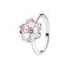 New S925 Silver Red Rose Bow Simple Love Ring Card Snowflake Series Ice Linghua Gold Bee Flower Ring Jewelry