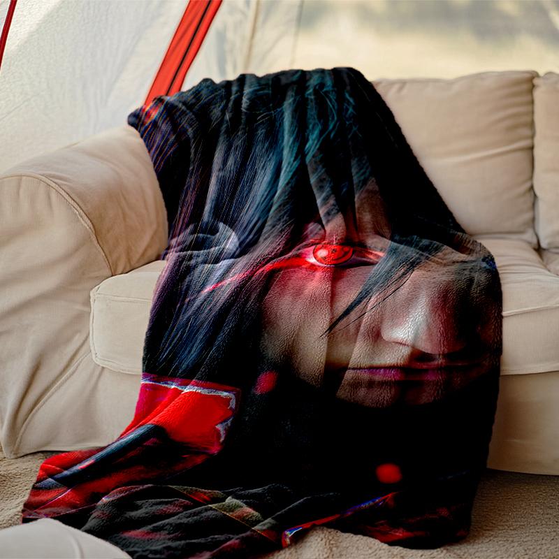 1pc Comfortable Home Print Throw Blanket, Naruto Blanket For Bed and Sofa Use, Special Present For Family