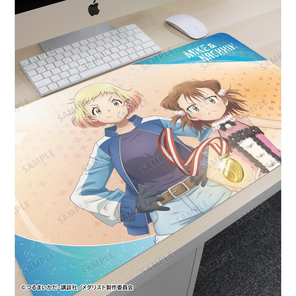 TV anime Mikata Ryoka Nachi Mario pair visual mat "Medalist" & multi-desk