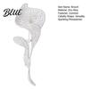 Stable Brooch Women Sparkling Rhinestone Inlaid Common Callalily Shape Anti-Exposure