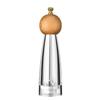 1pcs Manual Round Head Pepper Sea Salt Grinder Acrylic Acacia Wood Grinder Ceramic Core Kitchen Tools