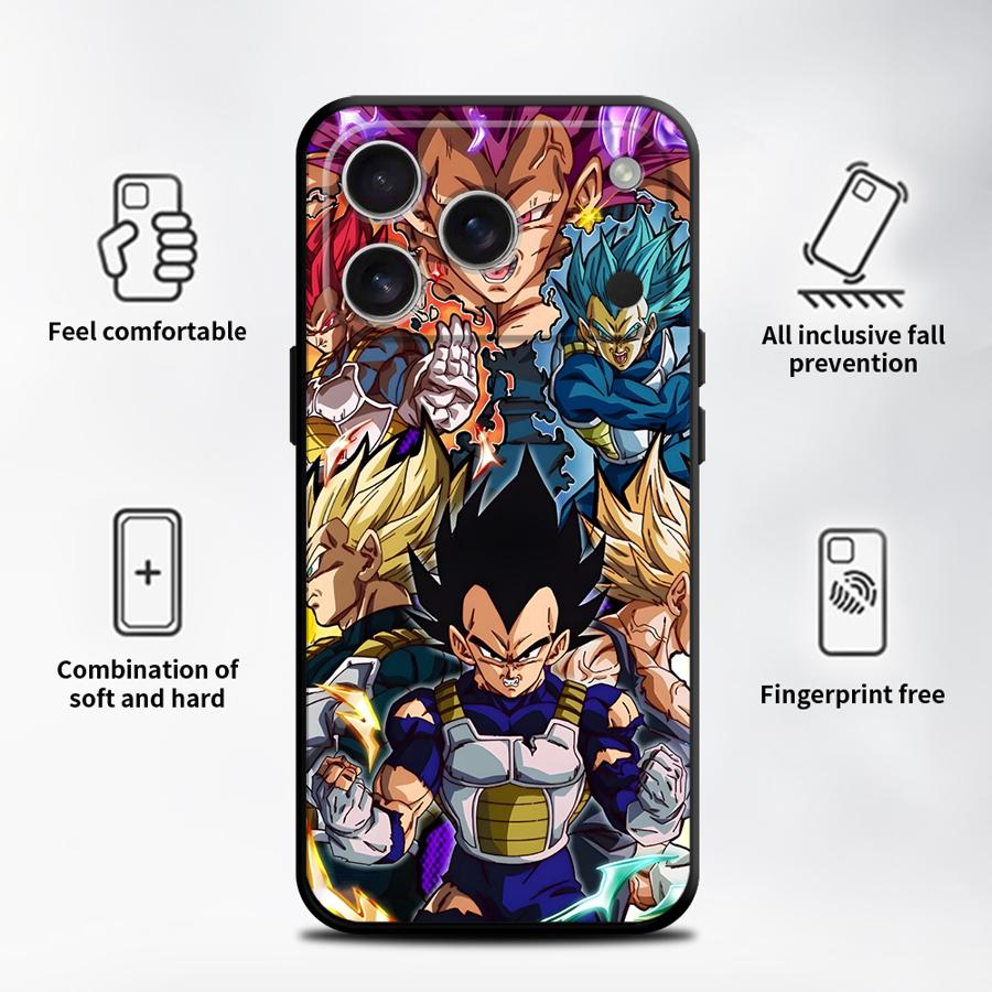 Case for Apple iPhone 17 Pro Max 15 Pro 7 8 12 XR XS MAX 14 13 11 16 Air Funda Phone Cover D-ragonS B-allS Vegeta