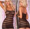 2006 European & American Plus Size Spaghetti Strap Sheer Sexy Lingerie Nightgown