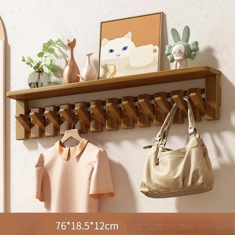 Modular wall Coat racks wooden multifunctional space saving Shelf Storage clothes hangers entrance hall Hanger Living room