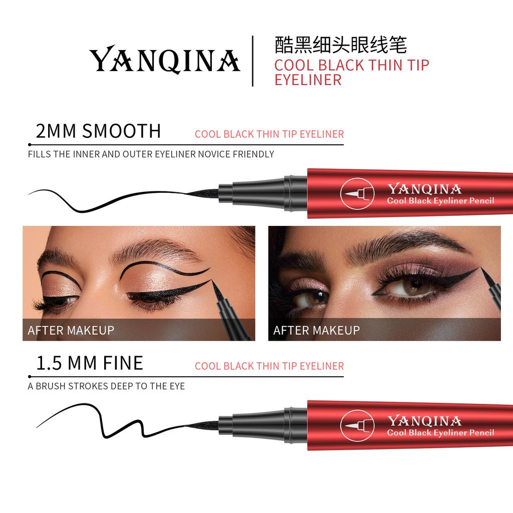 24H Quick-Drying Waterproof Eyeliner Eyeliner Extremely Fine Eyeliner Makeup