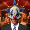 Horror Clown Full Head Mask With Wig Adult Halloween Costume Party Role Play Prop