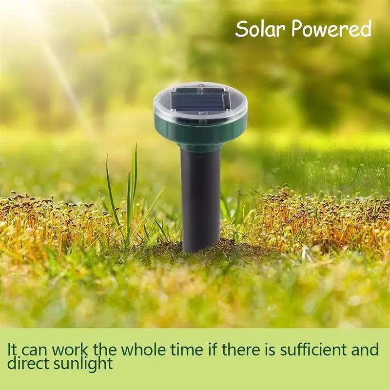 4 Rat Repellents Solar Rat Repellent Technology Repels Snakes, Moles and Gophers for Outdoor Lawns, Gardens and Farms