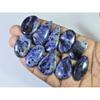 292Cts. Natural Blue Sodalite Mix Cabochon Loose Gemstone 10Pcs Lot 28-39 MM C-1508