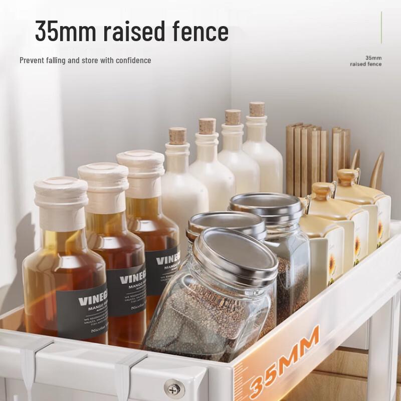 Yingbai Deluxe White 2-Tier Spice Rack Organizer