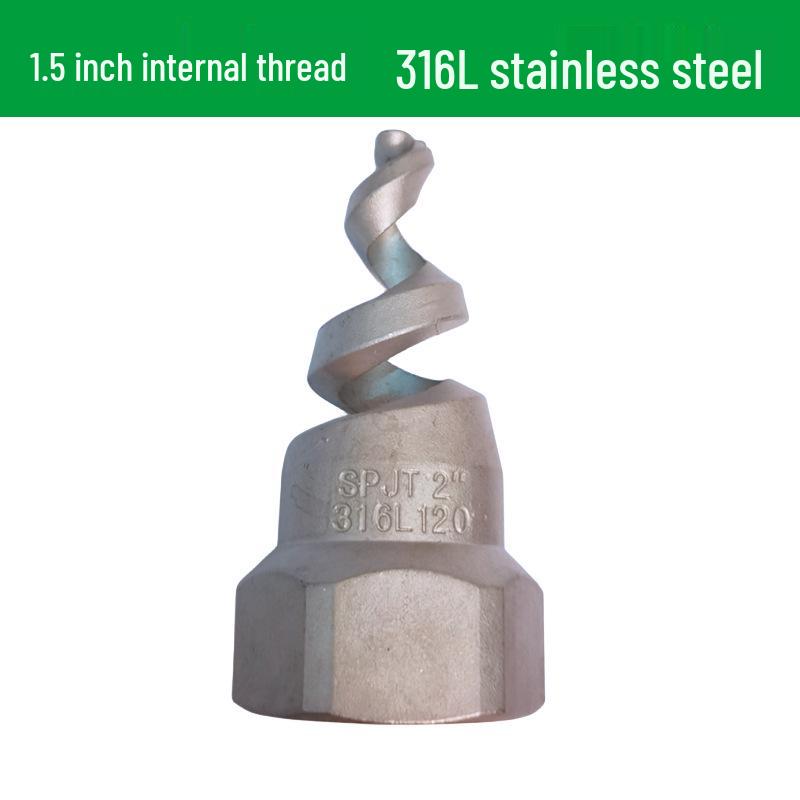 Stainless Steel Anti-Clog Spiral Spray Nozzle for Cooling Tower & Fire Protection