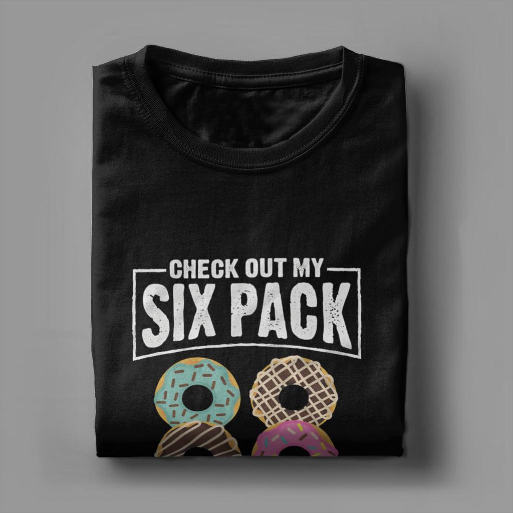 Check Out My Six Pack TShirts for Unisex Donut Vintage Pure Cotton Tee Shirt Round Neck Short Sleeve T Shirt Plus Size Clothes