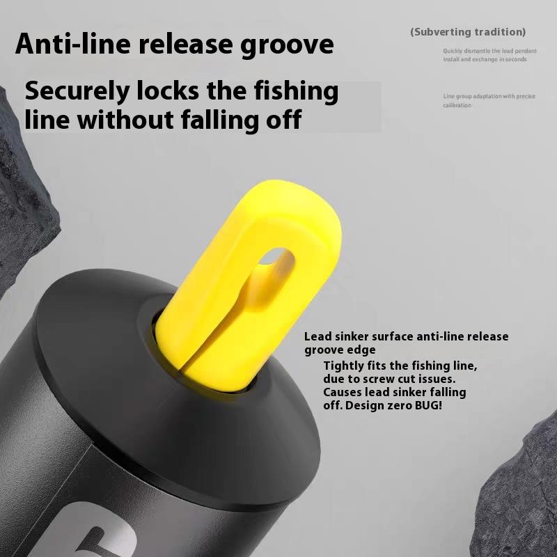 5Pcs Fishing Weights Kit Water Drop Sink Adjustable Proportional Fishing Alert Compact Weight Cylindrical Scale Fishing Tackle