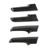 For 2017- Toyota 4Runner Black Wood Grain Inner Car Door Handle Cover Trim