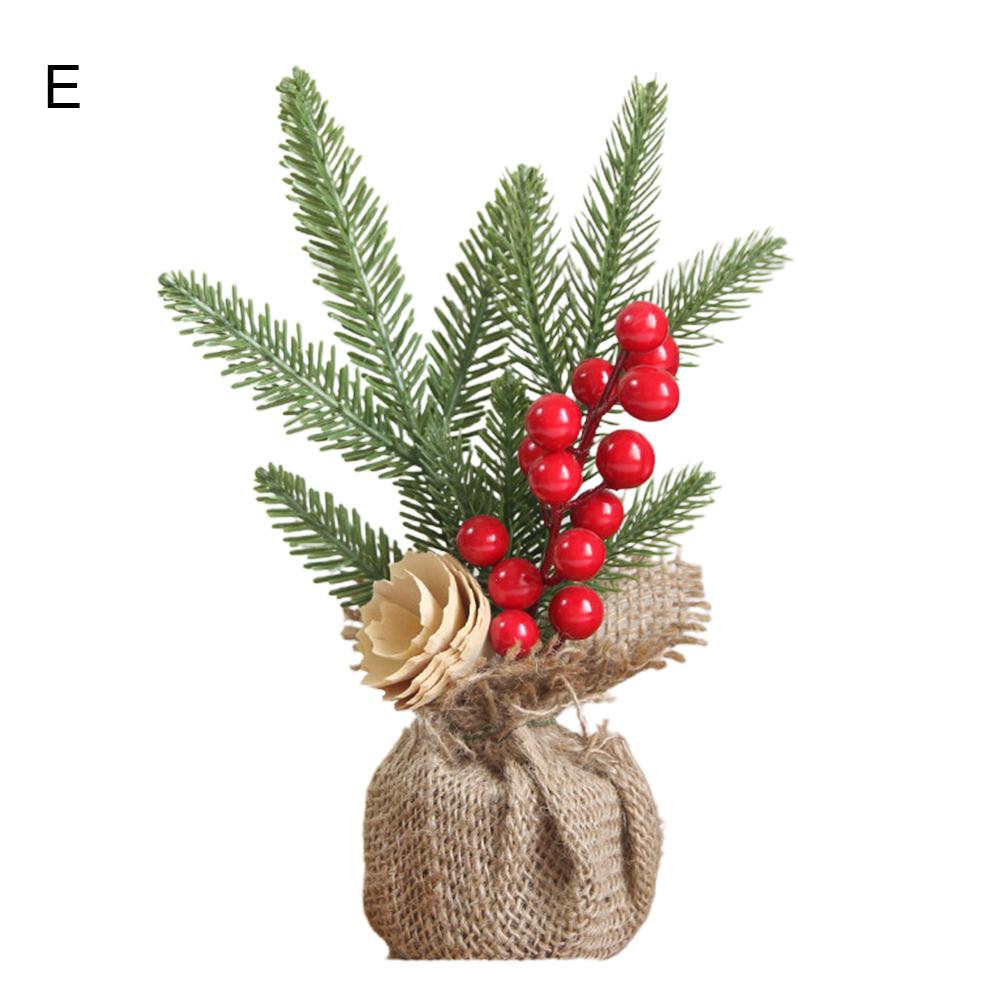 Xinlhanlh Urlaub Gefälschte Baum Zweig Beere Blume Weihnachten Schaufenster Ornament Desktop Decor