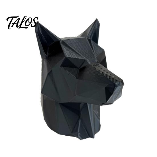 Wolf Car Decor 3D Printed Trailer Hitch Decoration, Howling Head Ornament Truck Pendant for SUV Rear Bumper, Matte Finish Outdoor Vehicle Gift Animal