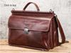 Black Angel Genuine Leather 14.2" Laptop Messenger Bag for Men