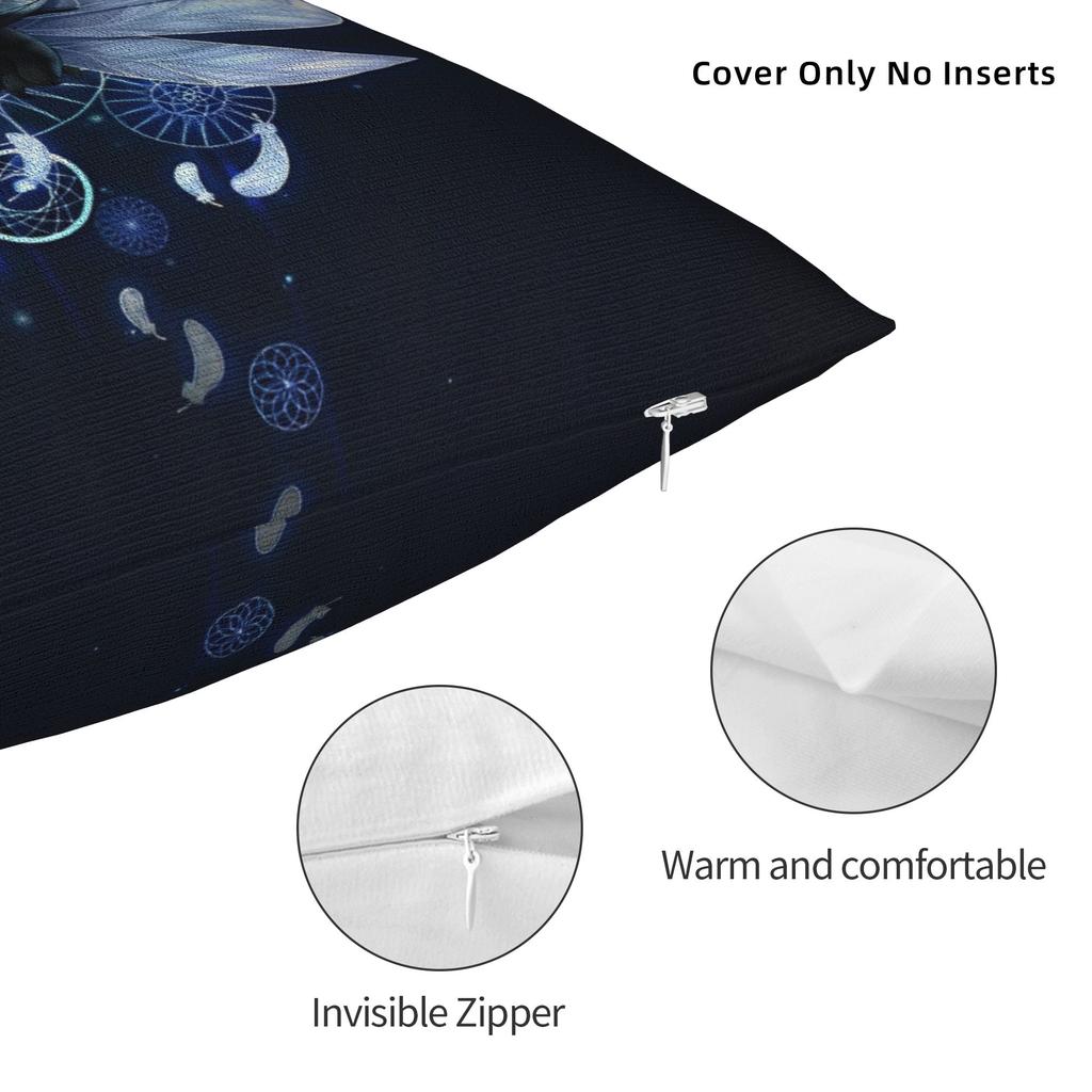 Hollow Knight Silksong Square Pillowcases Polyester Bed Car Advanture Cushion Cover Home Decoration Throw Pillow Case 4040