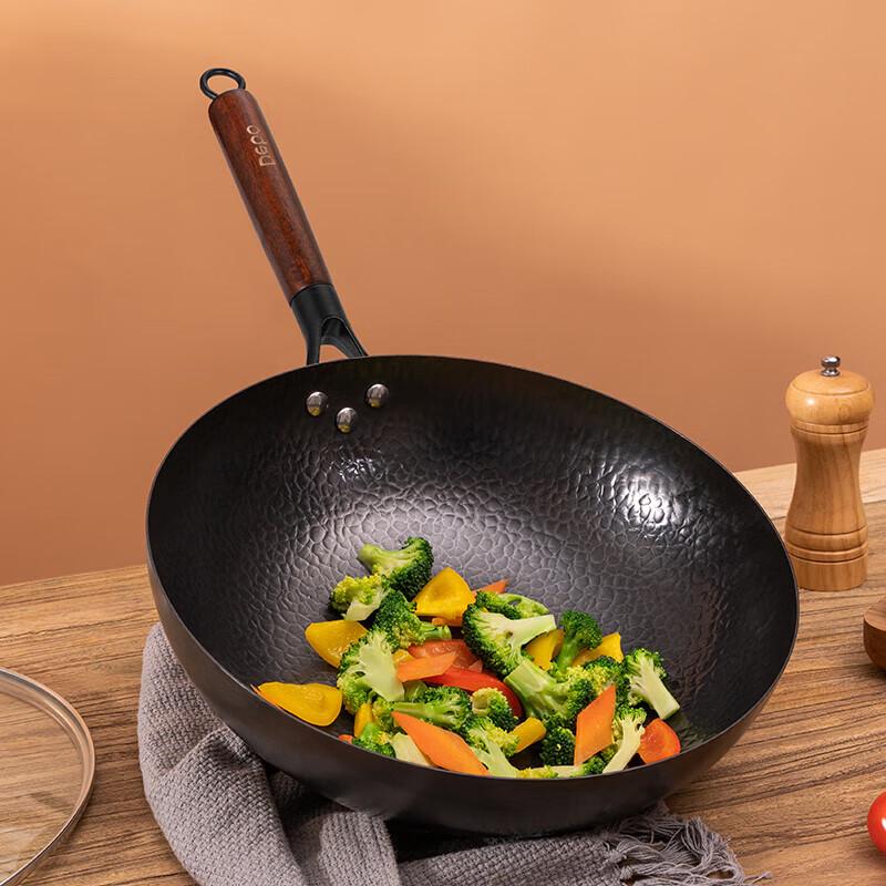 Debo DEP-DS321 Melissa Hammered Stir-fry Pan