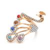 Knitting Tools Thimble Ring Peacock Shape Yarn Guides Knitting Loop Crochet Ring Sewing Accessories