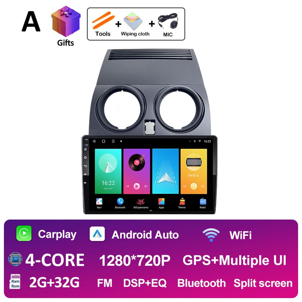 For Nissan Qashqai J10 2006 2007 2008 2009 - 2013 DSP Stereo GPS Navigation Car Video Radio Multimedia Player Bluetooth No 2 Din