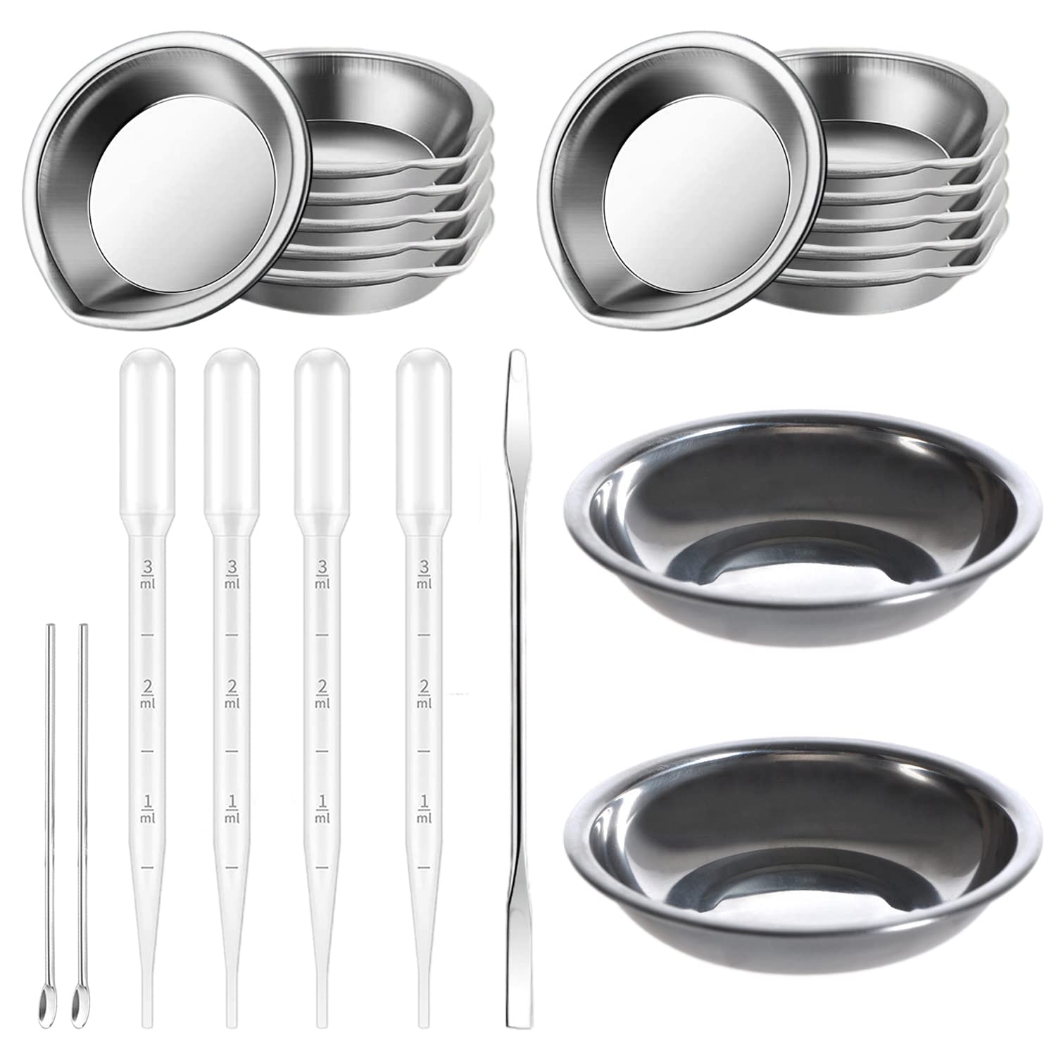 

HUAZONTOM Plastic Model Painting Set with Stainless Steel Paint Mixing Stirring and Painting Tray for Plastic Model Hobby Painting Tools for Beginner