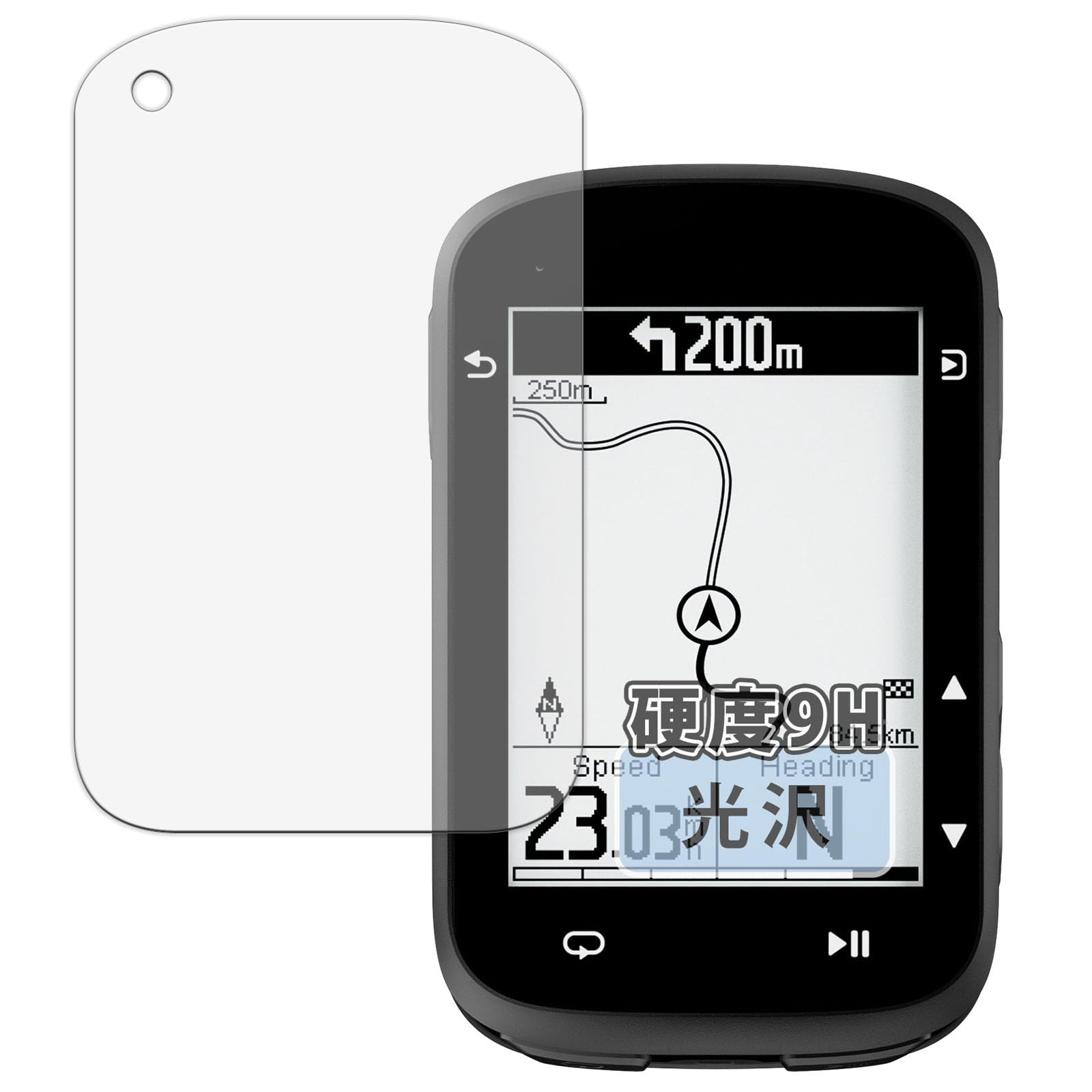 

Film for COOSPO CS500 Cycle Protective Glass Film Made in Japan Kayo&Karin Computer, (Ultra-Thin Fiber), Ultra-Transparent,