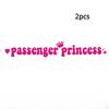 14x2CM Passenger Princess Car Stickers Funny Creative Stickers for Car Rearview Mirrors Vinyl Decoration Funny Car Decor