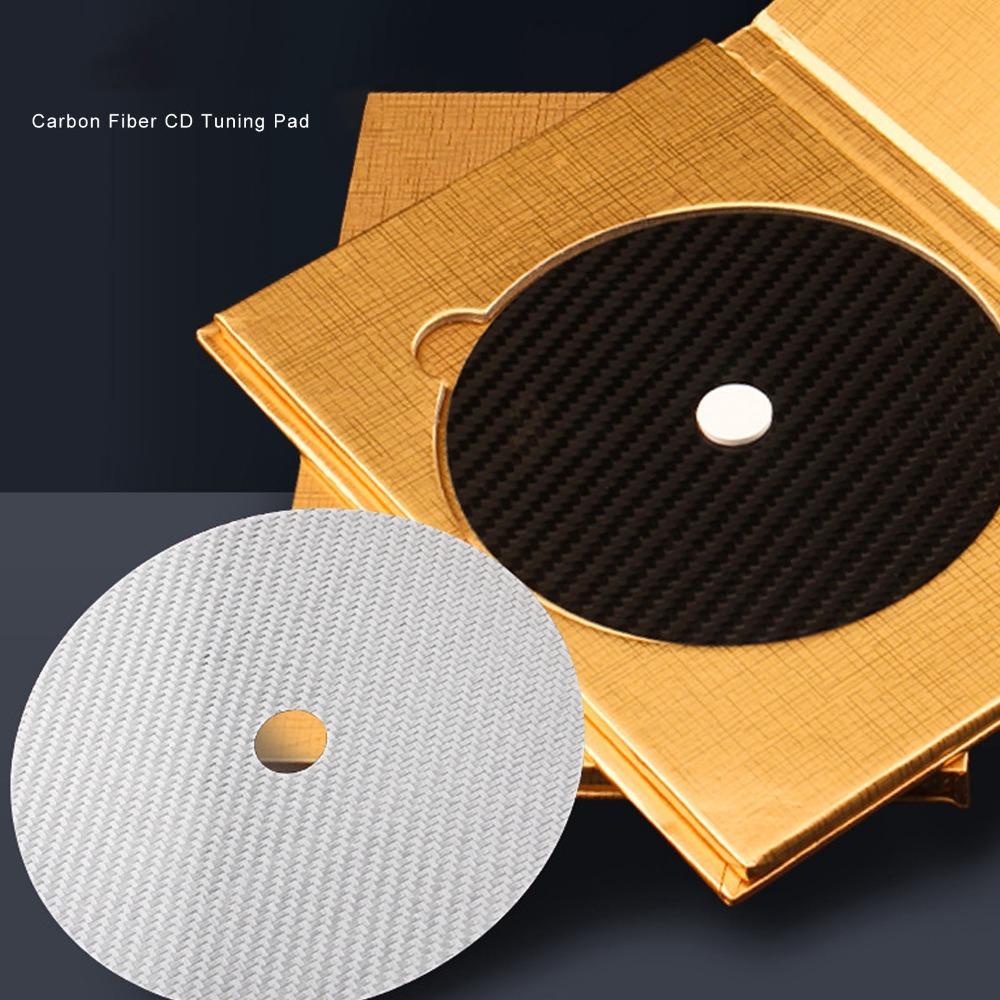 120*0.2mm Disc Stabilizer Carbon Fiber Made CD DVD Stabilizer Durable CD Tuning Pad for CD Player