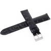 Seiko Band 20mm Cowhide Men's Black Black Watch Strap with Seiko Care Instructions RS03C20BK