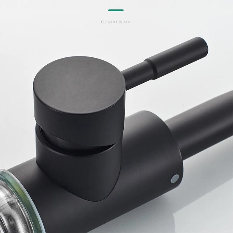 304 Stainless Steel Bathroom Basin Faucet Hot and Cold Wash Mixer Faucet 360 Rotating Sink Faucet Bathroom Single Handle Faucet