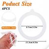 Silicone Jar Gaskets, Rubber Seals for Glass Jars Airtight Silicone Replacement Gasket Leakproof Rubber Gasket for Canning Mason Jars for Mason Jar,