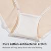 Women's Antibacterial Pure Cotton Breathable Mid-Waist Plus Size Cute Triangle Panties