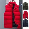 Ärmellose Winter Weste Für Herren - Baumwollgefüttert Mit Reißverschluss | Casual Style 2026