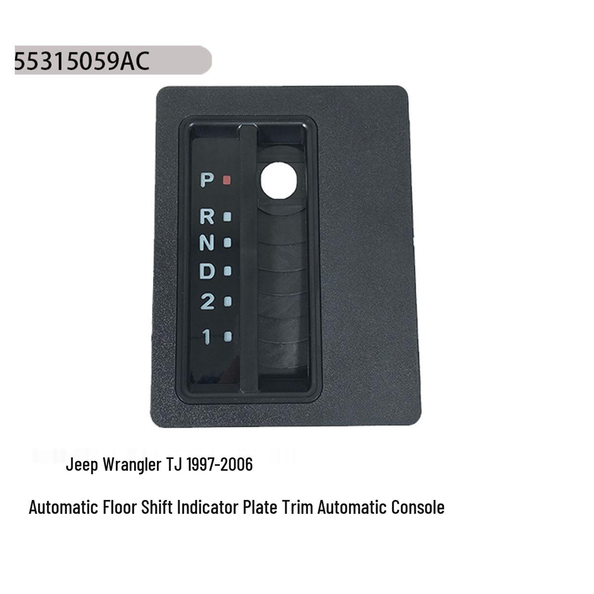 

55315059AC: Fits 97- 06 Jeep Wrangler TJ Auto Shifter Trim Tengtac