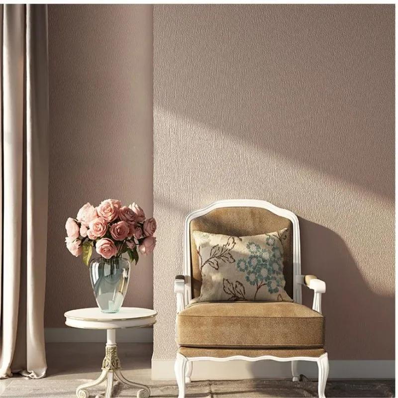 Non Self-adhesive Wallpaper Living Room Bedroom Background Wall Modern Minimalist Solid Color Wallpaper Wall Decor