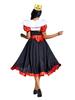 Red Queen Playing Card Costume with Cape and Full Skirt for Halloween and Stage Performance