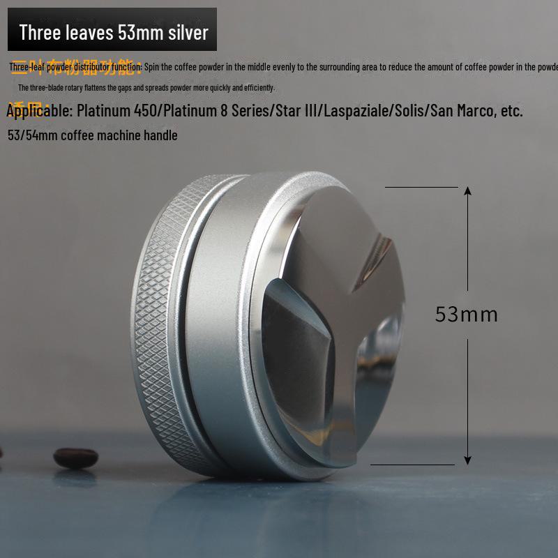 Tamper reglabil din oțel inoxidabil pentru pudră de cafea pentru Macaron, Stil Italian, Mărimi 49/51/53/54/58mm