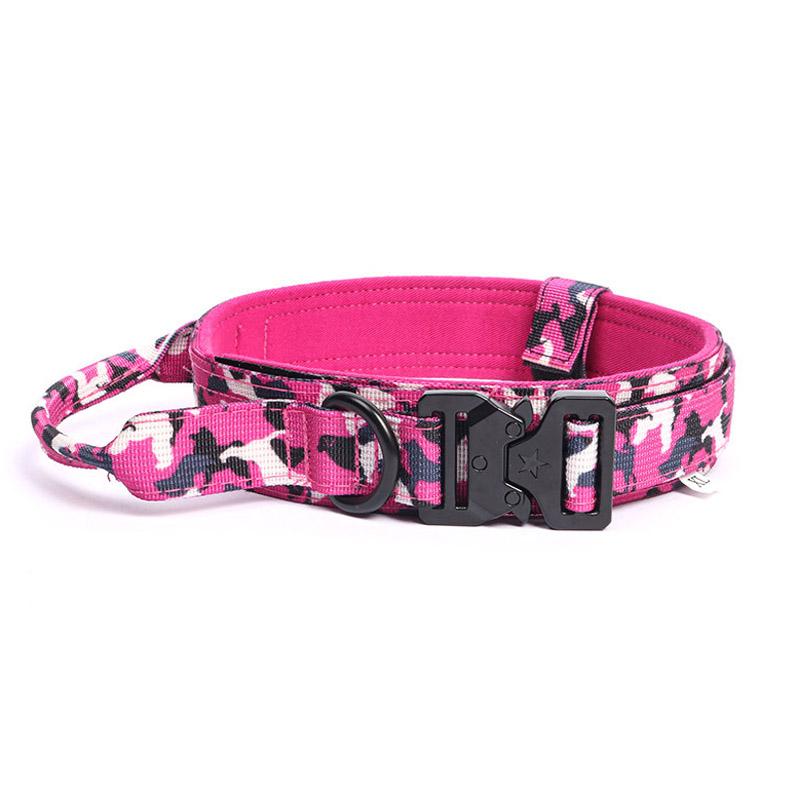 Tactical Dog Collar MilitaryAdjustable Nylon Lead Training Accessory Breakaway Leash Rope Large DogShepherd Training Accessories