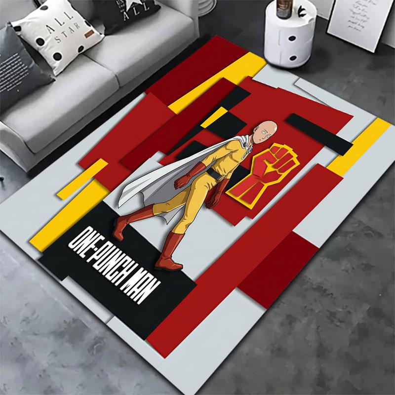 Onepunch Man Carpet Rug For Living Room Bedroom Home Sofa Decoration Kids Play Nonslip Floor Mat