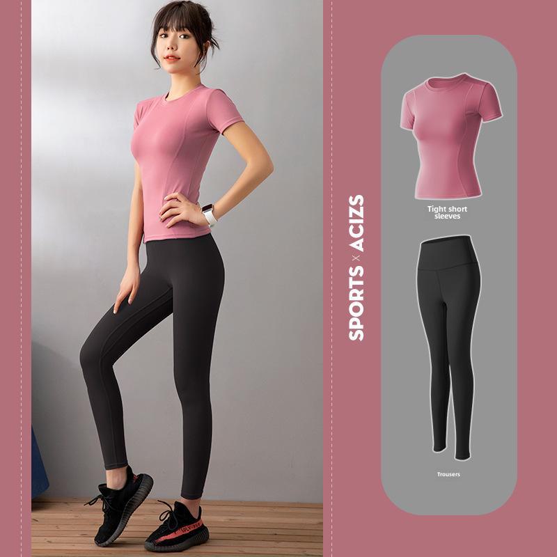 

Женский летний костюм для йоги и спортзала Juyitang — облегающий, стильный и сексуальный для начинающих L