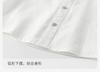 David Bella Boys' Pure Cotton Shirt Summer Clothes Middle and Large Children's White Shirt Children's Short-sleeved Top