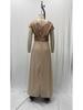 Elegant V-Neck Sequin Chiffon Sleeveless Dress for Spring/Summer 2025