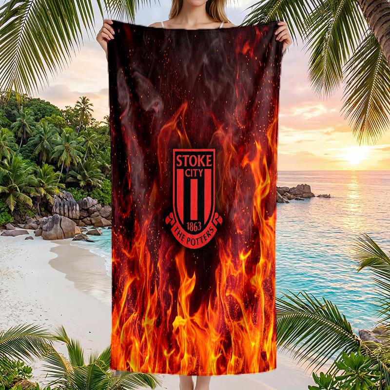 Southampton Football Beach Towel Soft Microfiber Summer Towel Quick Dry Absorbent Towel for Beach Swimming Pool Travel