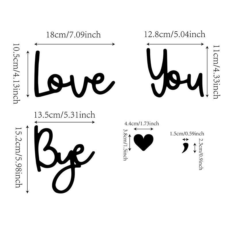 Bohemian Wooden "LOVE YOU BYE" Wall Sign 