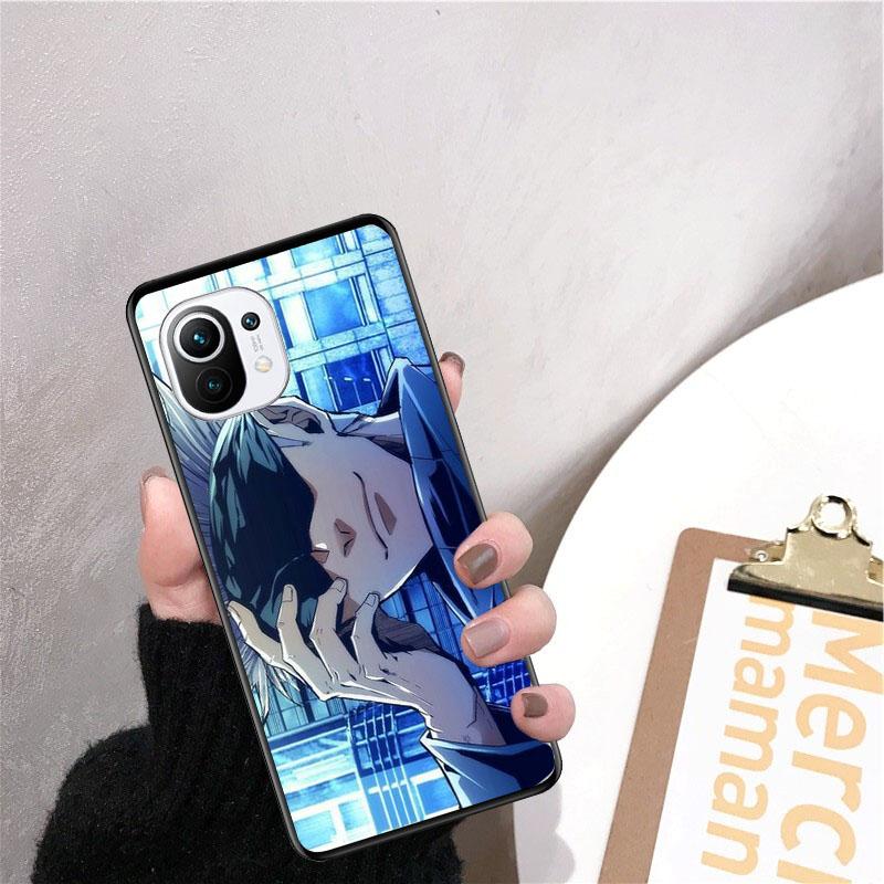 Jujutsu Kaisen Yuji Satoru Gojo Hülle für Xiaomi 12 Mi 10T 11T 11 Pro 10 10T 11 lite 10pro 11Ultra Poco X3 Pro Poco F3 M3