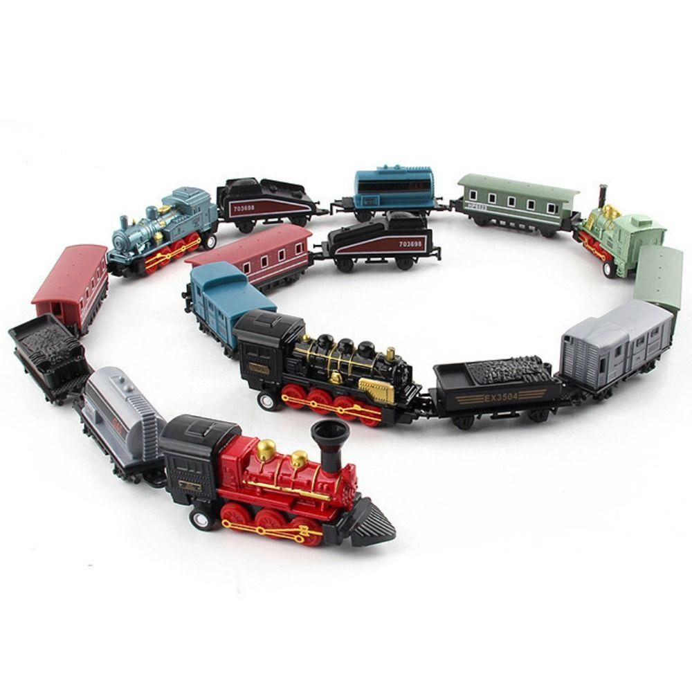

Miniature Pull Back Model Train Pull-back Simulation Train Toy Friend Children style 2